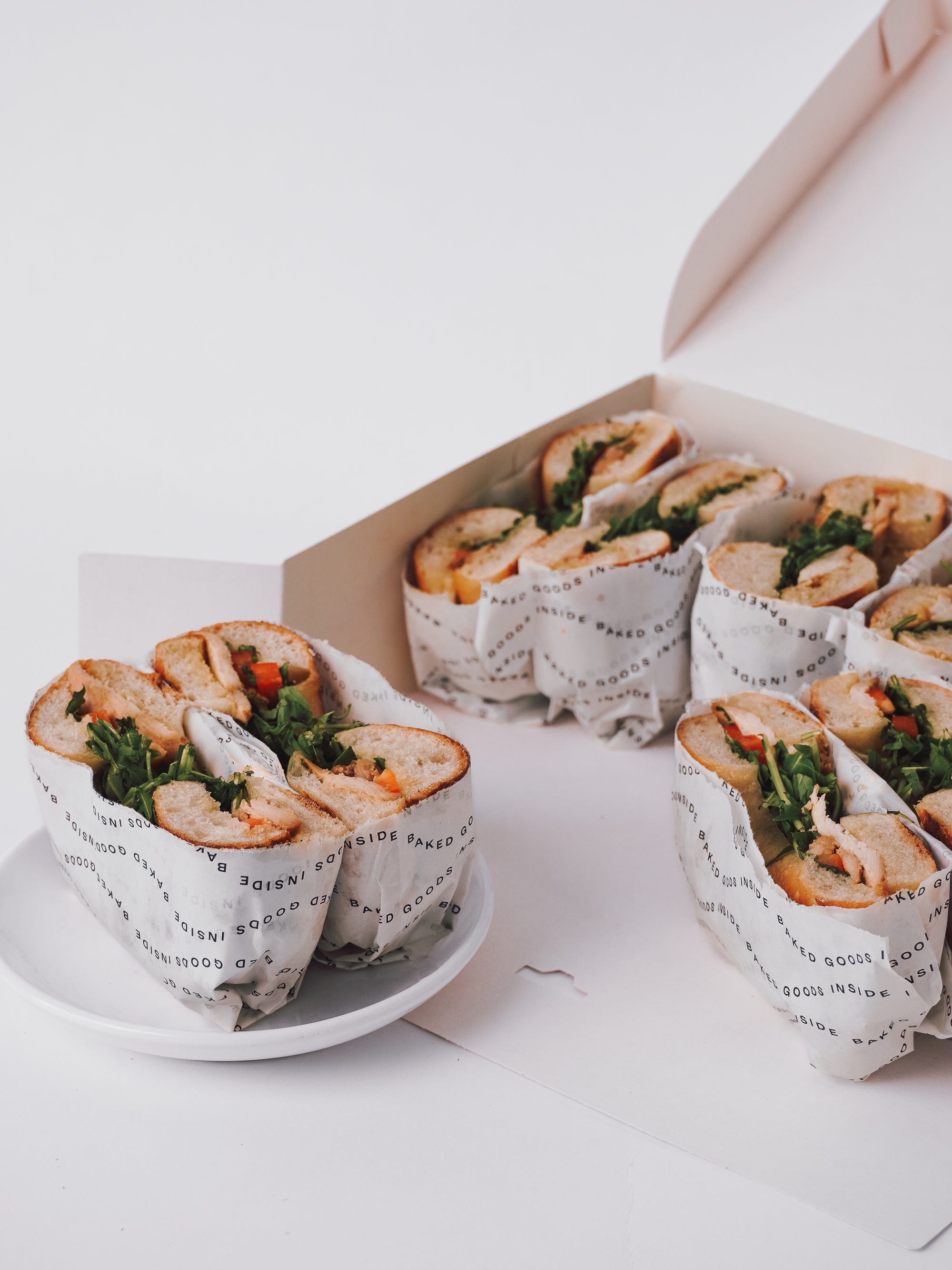 Zestaw bagel z kurczakiem