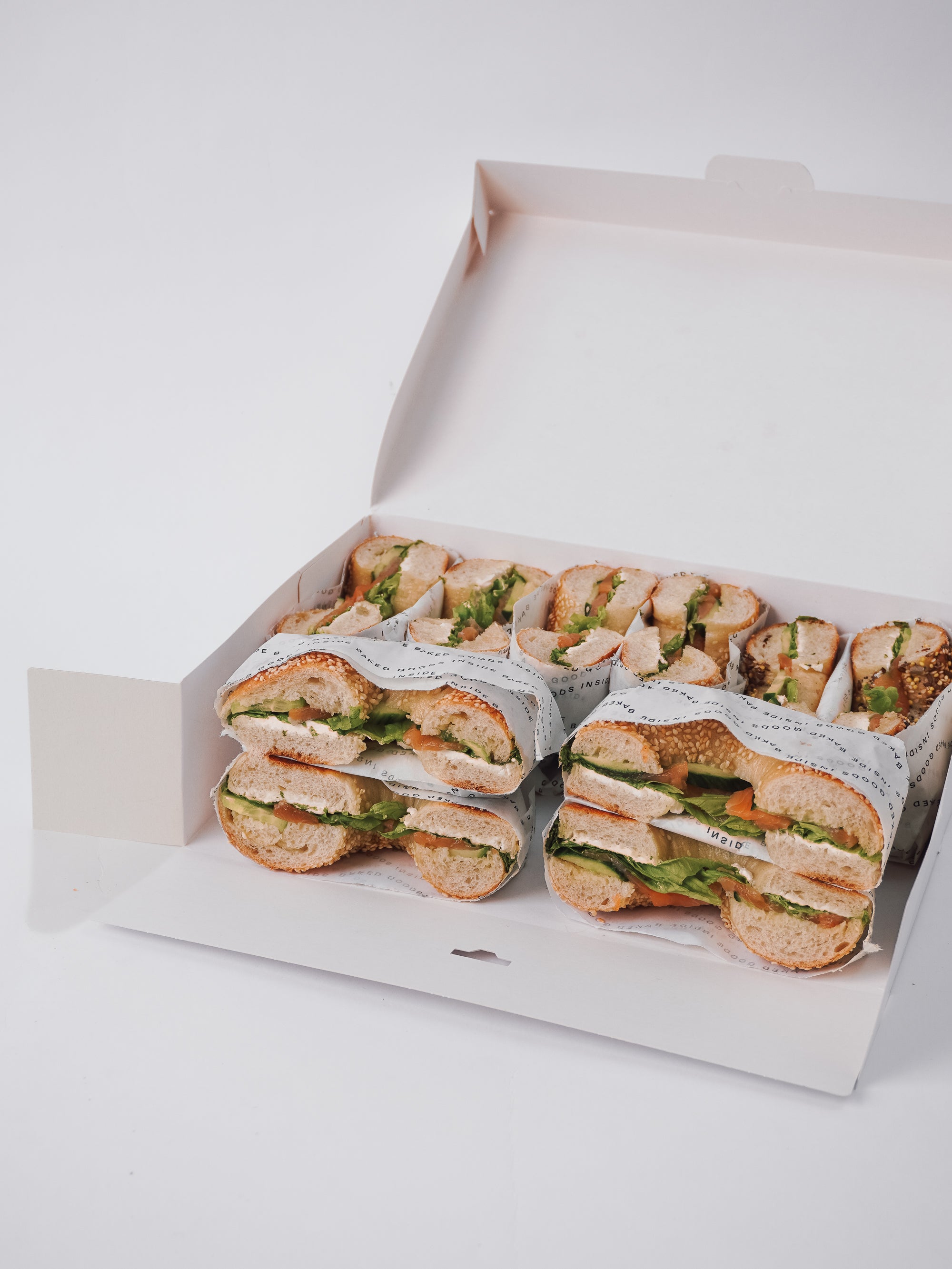 Zestaw bagel z łososiem